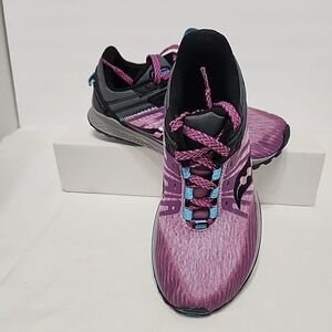 Saucony Mad River TR2 Women's Size 9 Trail Running Shoes Purple‎ Gray Sneakers